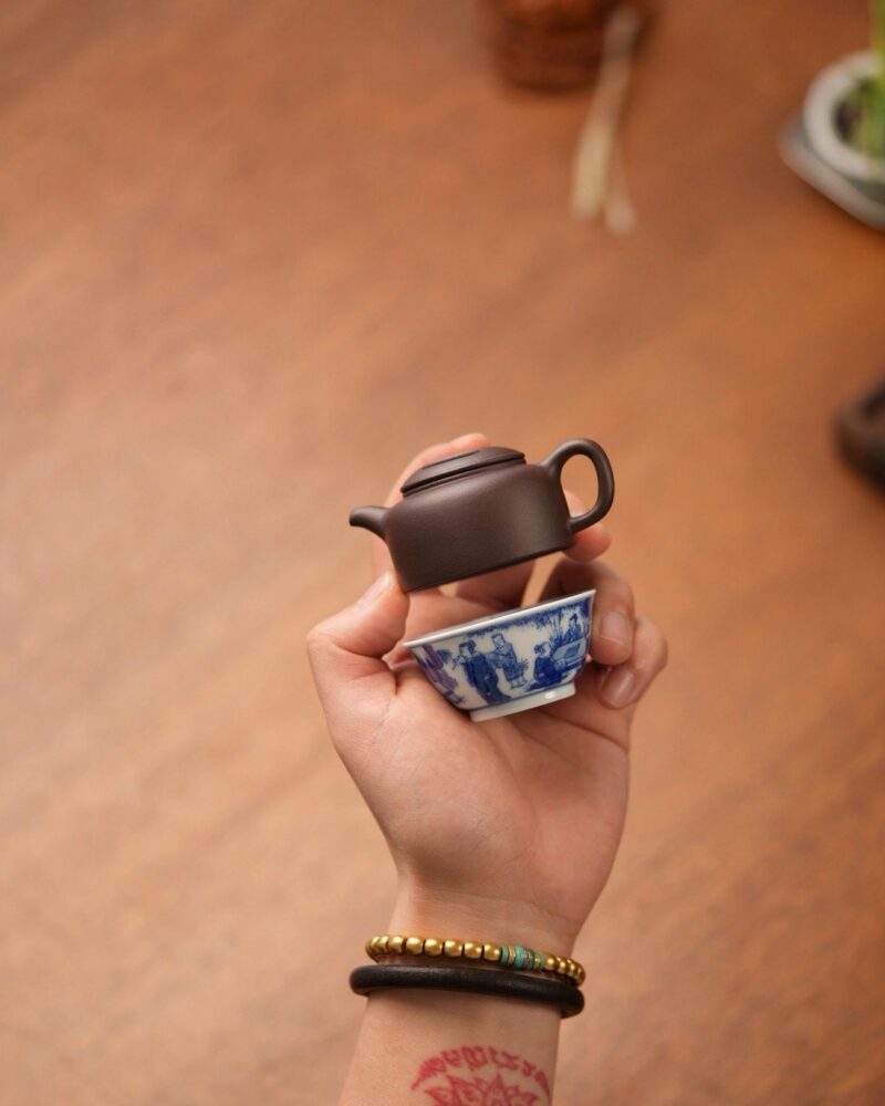 Half-Handmade-Mini-Zini-Niu-Gai-Lian-Zi-50ml-Yixing-Teapot3 Half Handmade Mini Zini Niu Gai Lian Zi 50ml Yixing Teapot