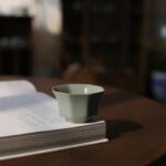 Handmade Celadon Ru Ware  Song Dynasty Style Octagonal 55ml Host Cup