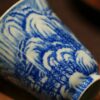 Handmade Hand-painted Ceramic Blue and White Landscape Snow Scene 80ml Host Cup