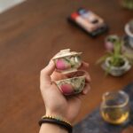 Handmade Hand-painted Fen Cai Ceramic Longevity Peach 50ml Gaiwan Set Pre Order Ship In 20 Days