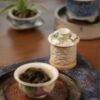 Handmade Hand-painted Fen Cai Ceramic Longevity Peach 50ml Gaiwan Set Pre Order Ship In 20 Days