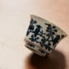 Handmade Hand-painted Porcelain Ming Blue & White Birds & Flowers Hexagonal 90ml Host Cup