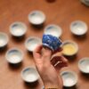 Handmade Hand-painted Qinghua Ceramic Landscape 50ml Host Cup
