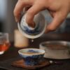 Handmade Hand-painted Qinghua Ceramic Landscape 60ml Gaiwan Set Pre Order Ship In 20 Days