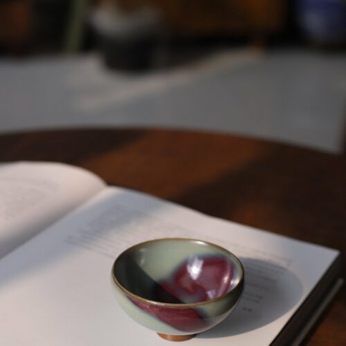 Handmade Traditional Ceramic Gradient Purple Jun Ware 75ml Host Cup