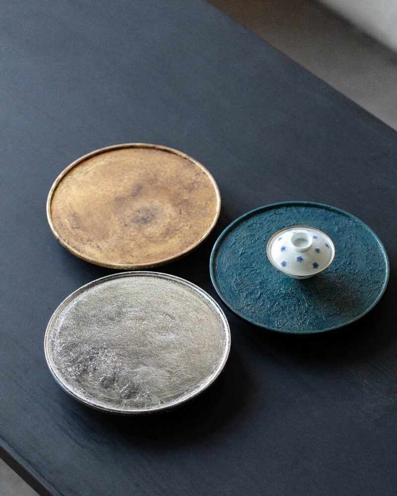 Handmade Traditional Lacquer Walnut Wood 24.5 * 3.3cm Tea Tray