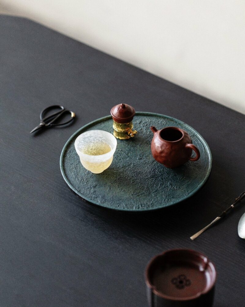 Handmade Traditional Lacquer Walnut Wood 24.5 * 3.3cm Tea Tray