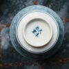 Handmade Underglaze Red Porcelain Blue and White Twined Lotus 60cc Host Cup