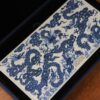 Handmade Underglaze decoration Porcelain Yuan Blue and White Five Dragons Chinese Tea Tray
