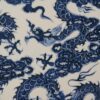 Handmade Underglaze decoration Porcelain Yuan Blue and White Five Dragons Chinese Tea Tray