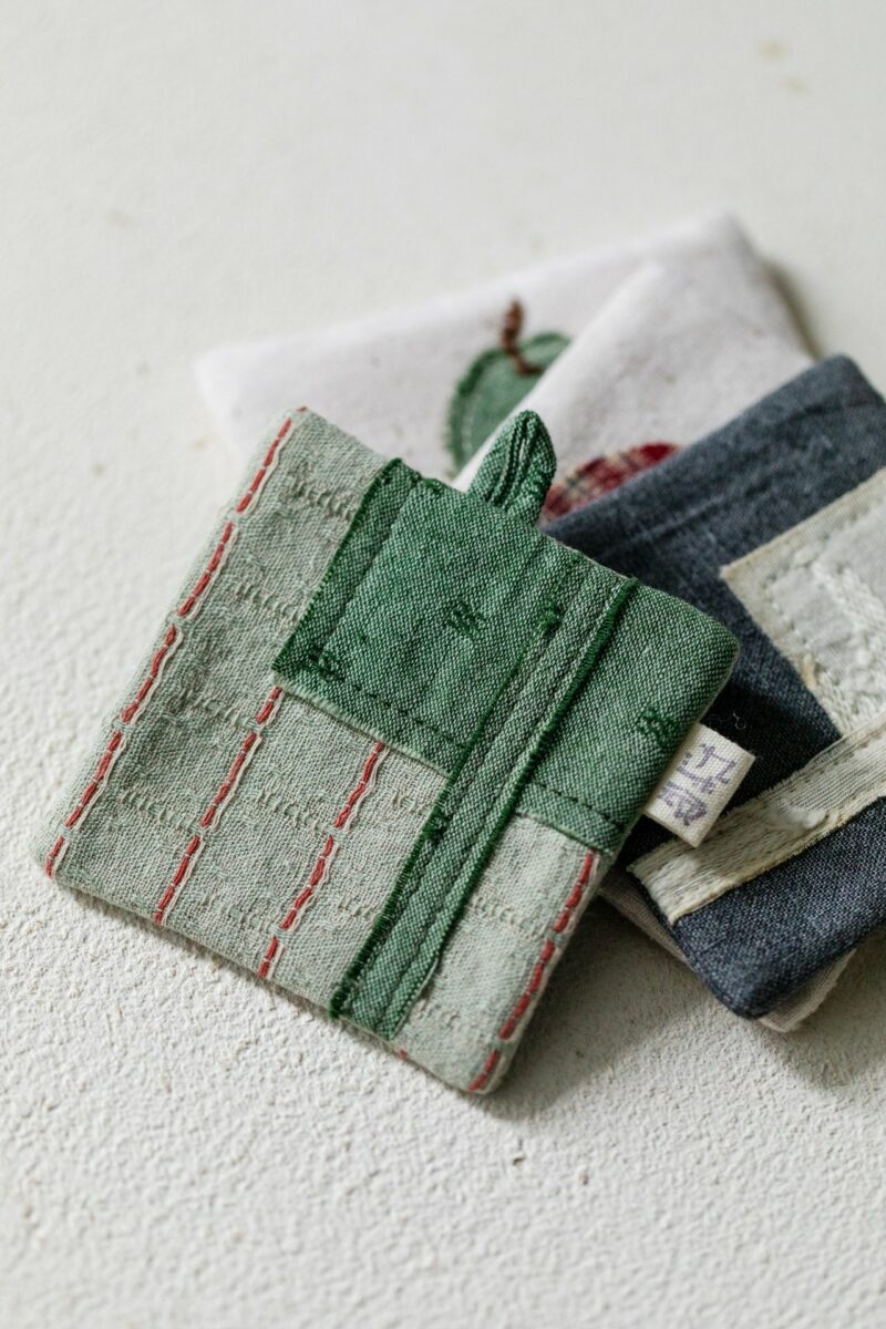 Handmade Vintage Style Artistic Chinese Style Cotton Linen Folk Patchwork Tea Coaster