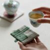 Handmade Vintage Style Artistic Chinese Style Cotton Linen Folk Patchwork Tea Coaster