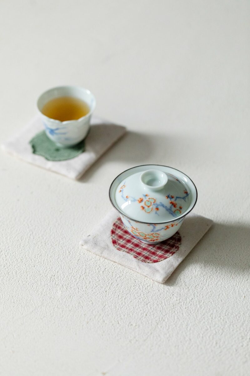 Handmade Vintage Style Artistic Chinese Style Cotton Linen Folk Patchwork Tea Coaster