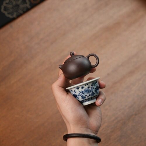 Half Handmade Zini 45cc Mini Xishi Yixing Teapot