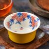 Handmade Hand-painted Qinghua Underglaze Red Wood-kiln Fired Porcelain goose-yellow glaze 65ml Gaiwan Set Pre Order Ship In 20 Days