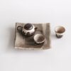 Handmade Powder Glaze Wabisabi Style Aged Clay Chestnut 100ml Chinese Teapot