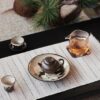 Handmade Powder Glaze Wabisabi Style Aged Clay Chestnut 100ml Chinese Teapot