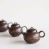 Handmade Powder Glaze Wabisabi Style Aged Clay Chestnut 100ml Chinese Teapot