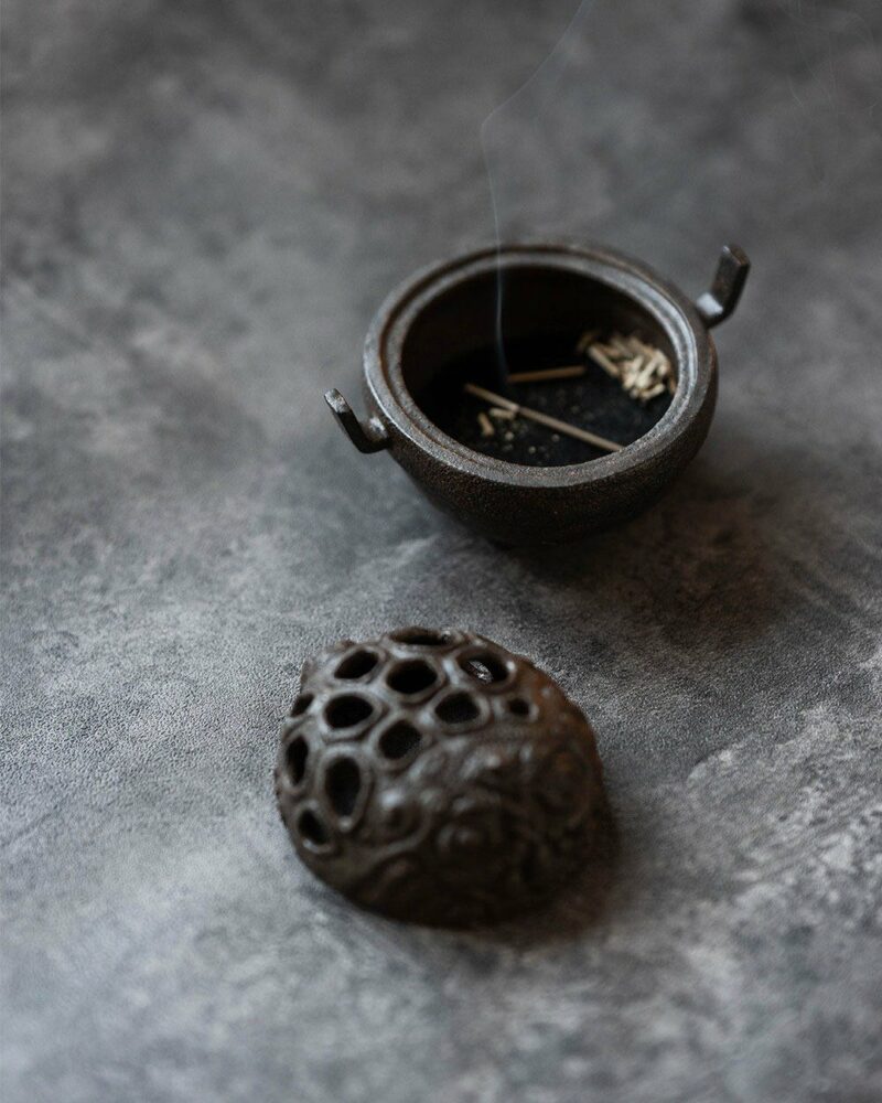 Handmade Reduction Fired Duanni Money Toad Incense Burner