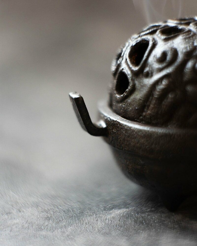 Handmade Reduction Fired Duanni Money Toad Incense Burner