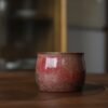 Handmade-Vintage-Style-Rusty-Red-Glaze-Jun-Kiln-Red-Speckle-Green-Patina-150ml-Host-Cup2 Handmade Vintage Style Rusty Red Glaze Jun Kiln Red Speckle Green Patina 150ml Host Cup