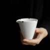 Minimalist-Porcelain-Lard-White-Jade-Dot-Rim-150ml-Fair-Cup-Gong-Dao-Bei5 Minimalist Porcelain Lard White Jade Dot Rim 150ml Fair Cup Gong Dao Bei