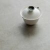 Minimalist Porcelain Plain Lard White Jade Knob 90ml Gaiwan