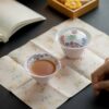 Portable Chinese Style Ceramic Sakura-pattern 90ml Travel Tea Set