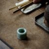 Vintage Style Chinese Style Jade Ring Form Lid Holder