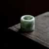 Vintage Style Chinese Style Jade Ring Form Lid Holder