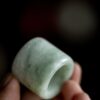 Vintage Style Chinese Style Jade Ring Form Lid Holder