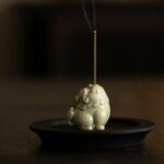 Celadon Wealth Attracting Ceramic Pi Xiu Incense Holder