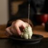 Celadon Wealth Attracting Ceramic Pi Xiu Incense Holder