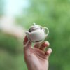 Half Handmade White Duanni Mini Duo Qiu 45ml Yixing Teapot