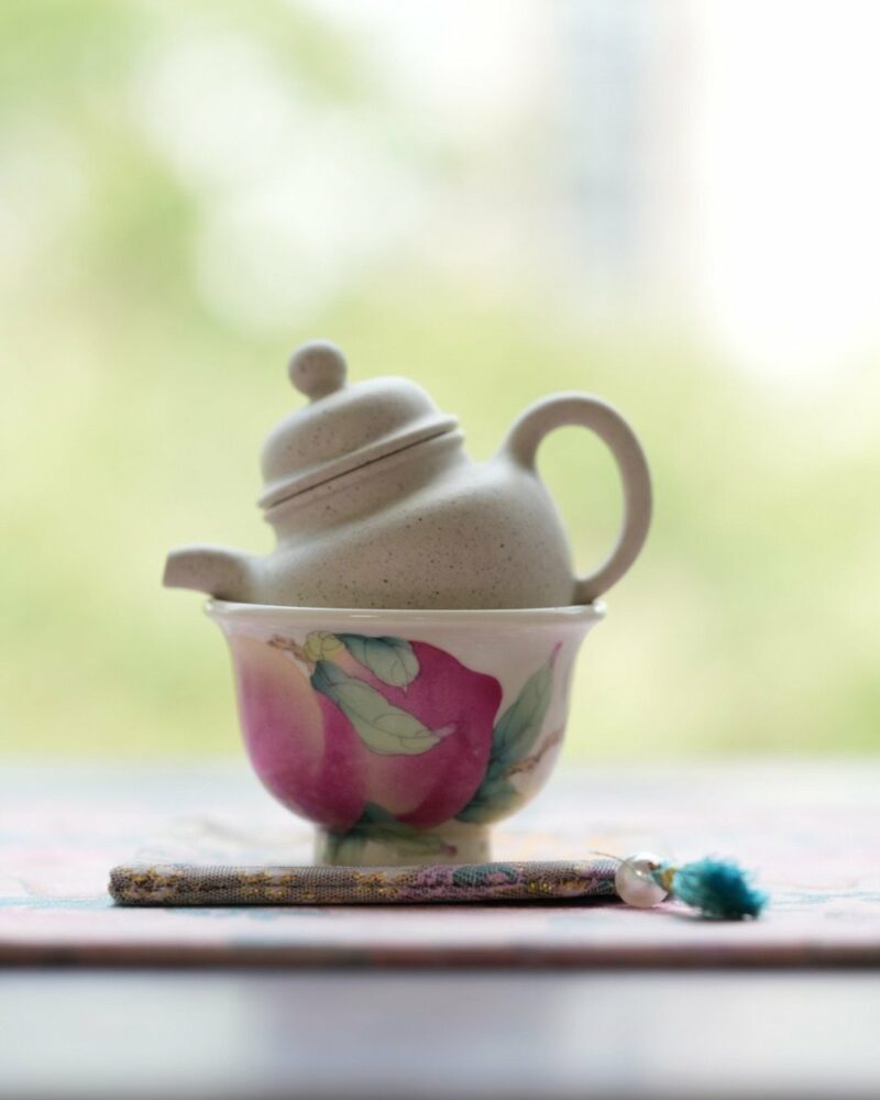 Half Handmade White Duanni Mini Duo Qiu 45ml Yixing Teapot