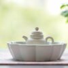 Half Handmade White Duanni Mini Duo Qiu 45ml Yixing Teapot