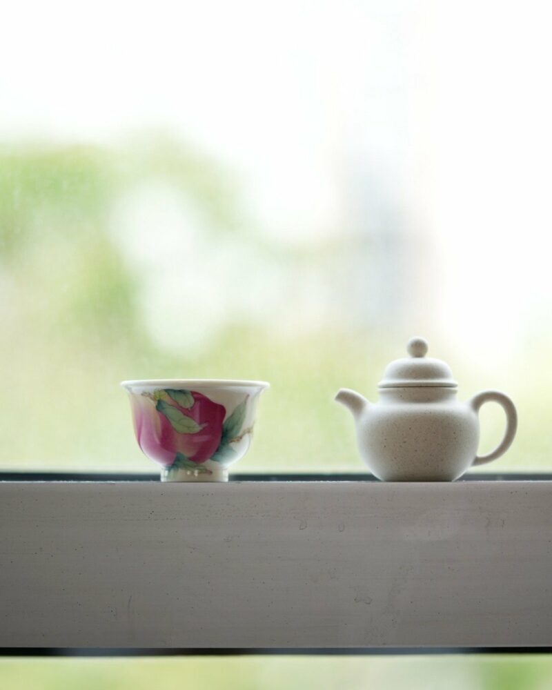 Half Handmade White Duanni Mini Duo Qiu 45ml Yixing Teapot