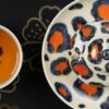 Hand-painted Qinghua Iron-red Porcelain Leopard Mini Rong Tian 65ml Chinese Teapot