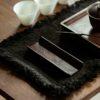 Handmade Chinese Style Wood Mountain Sequence Sandalwood ChaZe With Tea Needle