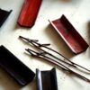 Handmade Chinese Style Wood Mountain Sequence Sandalwood ChaZe With Tea Needle