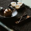 Handmade Chinese Style Wood Mountain Sequence Sandalwood ChaZe With Tea Needle