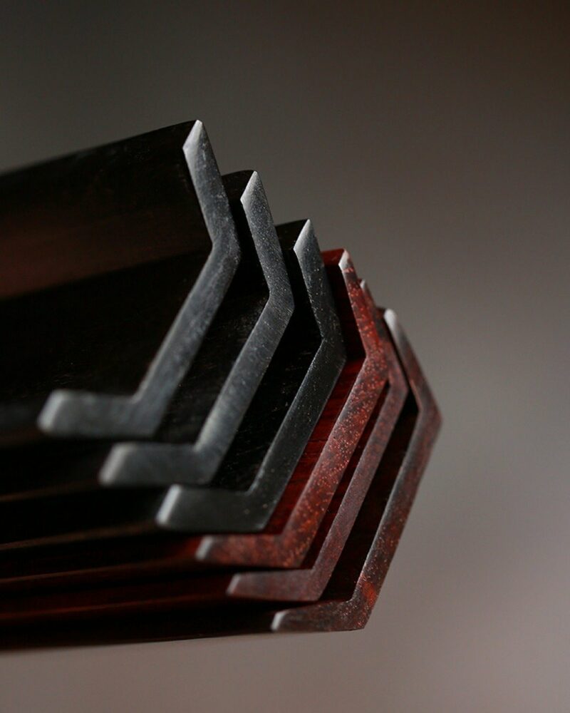 Handmade Chinese Style Wood Mountain Sequence Sandalwood ChaZe With Tea Needle