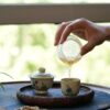 Handmade Hand-painted Vintage Style Porcelain Blue and White Childhood 65ml Gaiwan Set