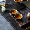 Handmade Kiln Transmutation Aesthetic Porcelain Longquan Tea Dust Glaze Master's Cup 50ml Host Cup