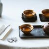 Handmade Kiln Transmutation Aesthetic Porcelain Longquan Tea Dust Glaze Master's Cup 50ml Host Cup