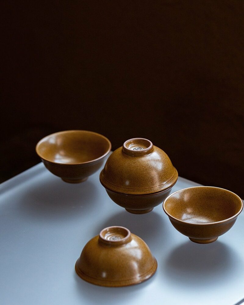 Handmade Kiln Transmutation Aesthetic Porcelain Longquan Tea Dust Glaze Master's Cup 50ml Host Cup