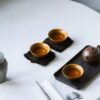 Handmade Kiln Transmutation Aesthetic Porcelain Longquan Tea Dust Glaze Master's Cup 50ml Host Cup