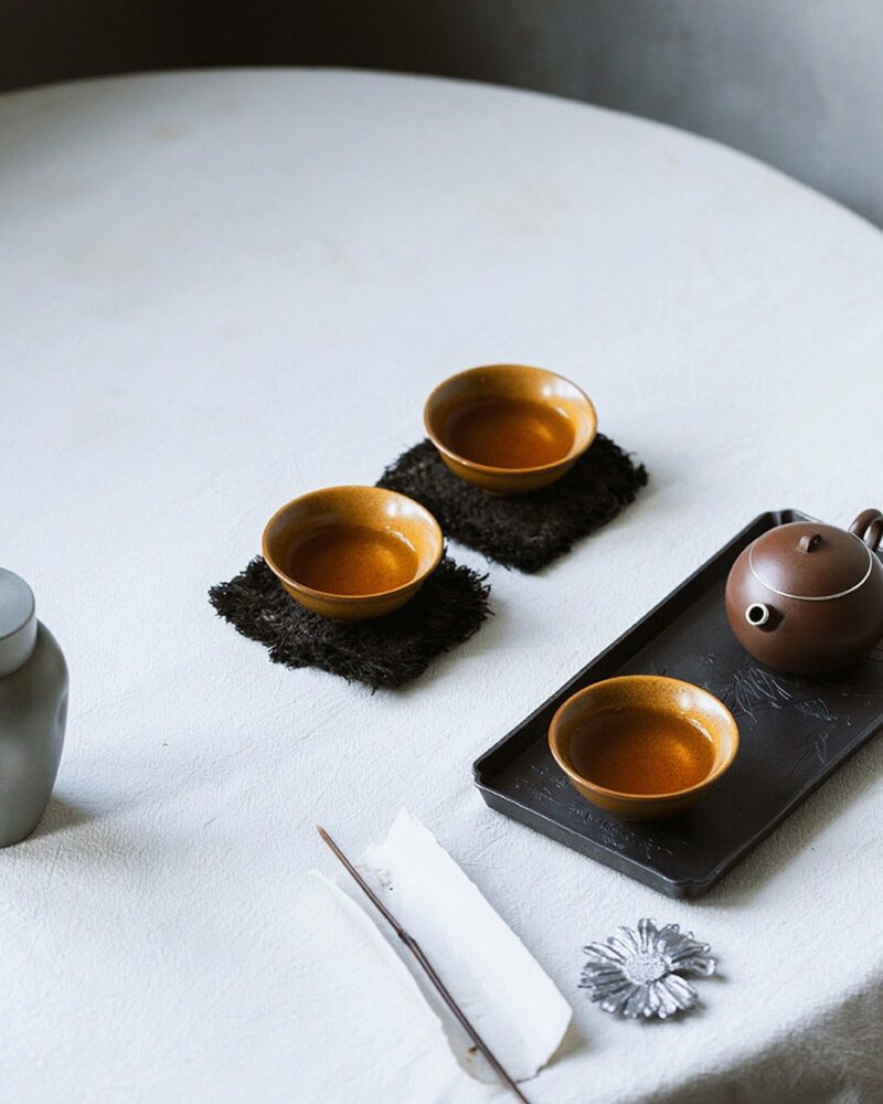 Handmade Kiln Transmutation Aesthetic Porcelain Longquan Tea Dust Glaze Master's Cup 50ml Host Cup