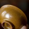 Handmade Kiln Transmutation Aesthetic Porcelain Longquan Tea Dust Glaze Master's Cup 50ml Host Cup