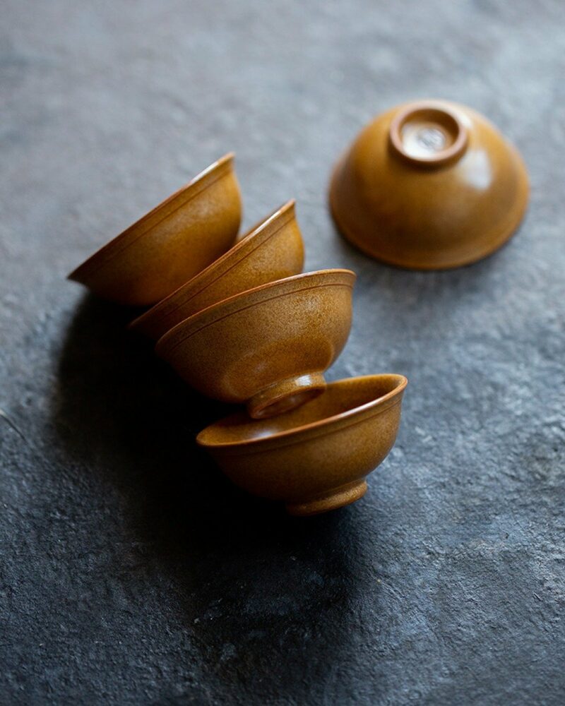 Handmade Kiln Transmutation Aesthetic Porcelain Longquan Tea Dust Glaze Master's Cup 50ml Host Cup